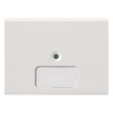 Button 2M with name-plate white