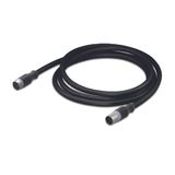 Sensor/Actuator cable M12A socket straight M12A plug straight