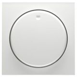 Central plate with pushbutton, pure white D 11.810.02 HR