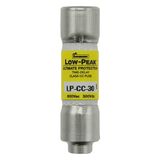 Fuse-link, LV, 0.8 A, AC 600 V, 10 x 38 mm, CC, UL, time-delay, rejection-type