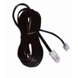 Patchcord RJ45/RJ11 unshielded Telephony ISDN black 6.0m