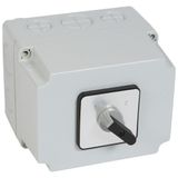 Cam switch - changeover switch w/o off - PR 40 - 4P - 50 A - box 135x170 mm