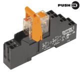 Relay module, 115 V AC, red LED, 1 CO contact (AgNi) , 250 V AC, 16 A,