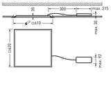 Recessed luminaires Valineo MultiLumen 4 Prisms White square ETDD 34W 4600lm Wide reduced glare UGR19 (W19) IK03 3 SDCM 8423051