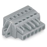 1-conductor female connector CAGE CLAMP® 2.5 mm² gray