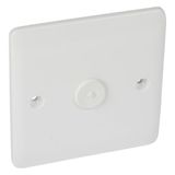 Synergy 1 Gang Cord Outlet White