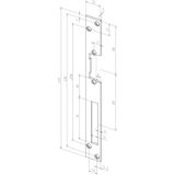 Flat strike plate -------01001-01