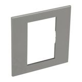 Arteor Surround Plate 3 Module Square Magnesium