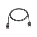 'Appliance cord for temperature up to 155°C  2m H05RN-F 3G1,00 black'