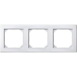 M-SMART frame, triple, polar white