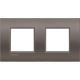 LL - cover plate 2x2P 71mm clay