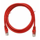 Patchcord RJ45 unshielded, Cat.5e, PVC, red, 3.0m