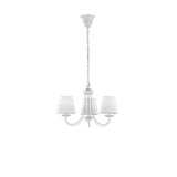 Cortez chandelier 3-pc E14 matt white