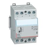 Power contactor CX³ - with 230 V~ coll and handle - 4P - 400 V~ - 63 A - 2 N/O