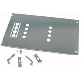 Mounting plate, +mounting kit, for NZM2, horizontal, 4p, fixed/withdrawable, HxW=300x425mm