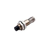 Proximity sensor, inductive, nickel-brass, short body, M12, unshielded