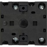 On-Off switch, T0, 20 A, flush mounting, 3 contact unit(s), 6 pole, with black thumb grip and front plate