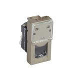 RJ45 Category 5e UTP Arteor socket - 1 module - champagne