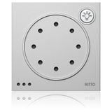 Doorman Door Intercom Module with Light Button, silver