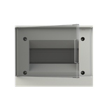 BEF402208 basic E Flush Mounted Transparent Grey Door 8 Module ; BEF402208