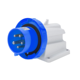 90° ANGLED SURFACE MOUNTING INLET - IP67 - 2P+E 16A 200-250V 50/60HZ - BLUE - 6H - SCREW WIRING