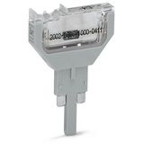 2002-800/1000-619 Component plug; 2-pole; 5.2 mm wide; gray