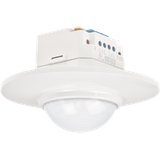 Motion detector, 230 V, 14 m, round, for flush-mounting box, white