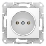 Sedna - single socket outlet, without earth - 16A, without frame white