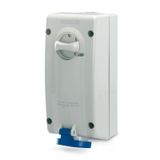 INTERLOCKED SOCKET 3P+N+E IP44 16A 9h