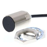 Proximity sensor, inductive, brass-nickel, M30, shielded, 20 mm, NO, 5
