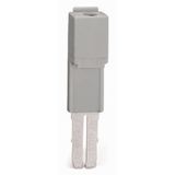 Test plug adapter 5 mm wide for test plug (2.3 mm Ø) gray