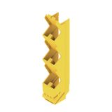 Side element, IP20 in installed state, Plastic, Traffic yellow, Width: