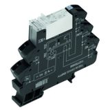 Relay module, 24 V UC ±10 %, Green LED, Rectifier, 1 CO contact (AgNi)
