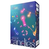 Twinkly Candies – 100 Candle-shaped RGB LEDs, Green Wire, USB-C