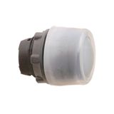 Head for non illuminated push button, Harmony XB5, XB4, black flush pushbutton Ø22 mm spring return unmarked