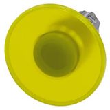 Illuminated mushroom pushbutton, 22 mm, round, metal, shiny, yellow, 60  3SU1051-1CA30-0AA0-Z Y12