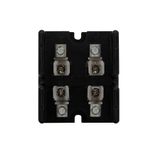 Eaton Bussmann series Class T modular fuse block, 300 Vac, 300 Vdc, 0-30A, Box lug, Two-pole