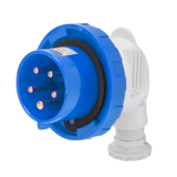 90° PLUG - IP67 - 3P+N+E 16A 200-250V 50/60HZ - BLUE - 9H - SCREW WIRING