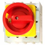 Emergency-Stop Main Switch 4-pole 4 hole mounting 25A 10kW