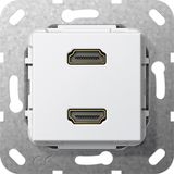 HDMI 2-g G-Ch Insert p.white