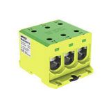 SLT 50-3-2 yellow-green Al 3x50 / Cu 3x35 + 2x 6.0mm2 1000V Distribution block