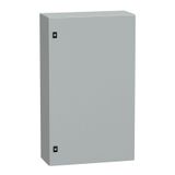Spacial CRN plain door with mount.plate. H1000xW600xD250 IP66 IK10 RAL7035..