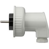 SCHUKO plug WD surface-mounted grey