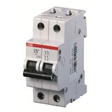 S202P-C1 Miniature Circuit Breaker - 2P - C - 1 A