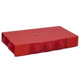 Fire protection box PIP-2AN R3x3x6 red