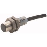 Proximity switch, E57 Premium+ Short-Series, 1 N/O, 3-wire, 6 - 48 V DC, M12 x 1 mm, Sn= 2 mm, Flush, NPN, Stainless steel, 2 m connection cable