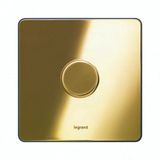 Synergy Sleek Push on/off 2-way rotary dimmer - 400W - Glossy gold