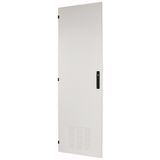 Section wide door, ventilated, left, HxW=2000x600mm, IP42, grey