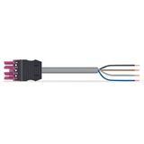 pre-assembled connecting cable;Eca;Socket/open-ended;pink