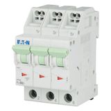 Miniature circuit breaker (MCB) with plug-in terminal, 8 A, 3p, characteristic: B